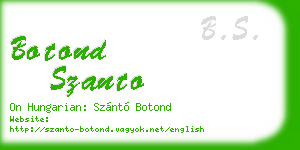botond szanto business card